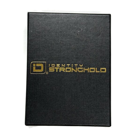 Buxton Lot of 2 Black Mens Trifold Leather Wallet & Slim Front Pocket ID - Picture 4 of 10